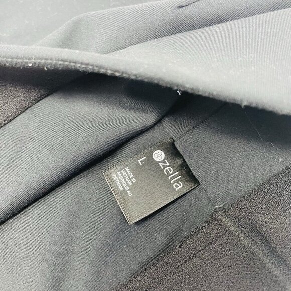 Zella Womens Size Large Activewear Lined Racerback Sports Bra in Black 2194 - Picture 4 of 6